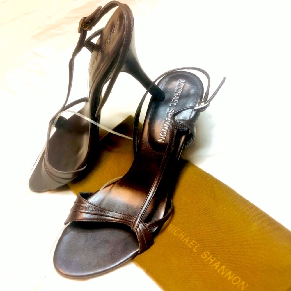 🤎NIB Leather Slingback heel - Michael Shannon - size 7